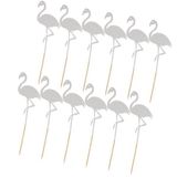 3x12 Pçs Glitter Flamingo Cupcake Picks Bolo Topper Aniversário