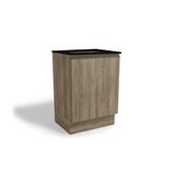 Balcão De Cozinha Maxxi G742 P-cooktop 1 Porta C-tampo 60cm Nogal-preto - Kappesberg