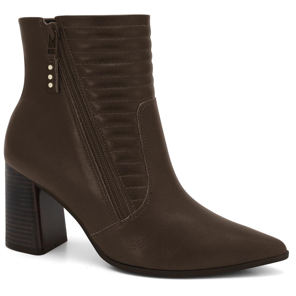 Bota Ramarim Cano Medio Ref 2468103-1 Marrom 036