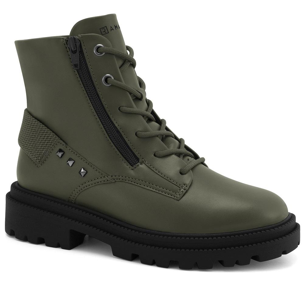 Bota Ramarim Coturno Ref 2462104-1 Verde 036