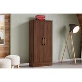 Armário Multiuso Lavanderia Zafira C- 2 Portas Castanho - Henn