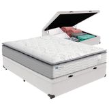 Cama Box Baú Casal E Colchão Molas Ensacadas Amsterdã Probel