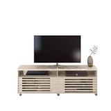 Rack Bancada Frizz Cross Para Tv De 65 Polegadas Cor Calacata Off White - Madetec