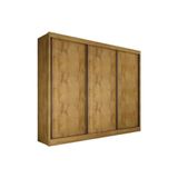 Guarda Roupa Casal 3 Portas De Correr E 6 Gavetas Diamond/londres Freijo Cumaru - Novo Horizonte