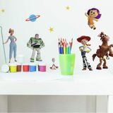 RoomMates RMK4008SCS Toy Story 4 Peel and Stick Wall Decals, verde, azul, amarelo