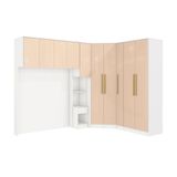 Quarto Modular Kappesberg Adapt Branco/macadâmia 7 Peças 296cm X 210cm