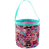 Surpresa l.O.L. Meninas Collapsible Nylon Halloween Bucket Toy Storage Gift Tote Bag (One Size, Pink)