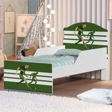 Cama Infantil Atacante Futebol Com Colchão