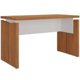 Mesa Para Escritório Home Office 145cm Unik A02 Freijó Branco - Lyam Decor