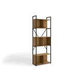 Estante P-sala Industrial Alta Li014 C- 6 Nichos 72x202cm Freijo-preto - Kappesberg