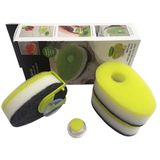 Jogo 3 Esponjas Suporte Com Ventosa Dispenser Sabão Líquido