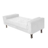 Recamier Baú Félix Solteiro 90 Cm Corano - Doce Sonho Móveis Branco