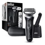 Barbeador Eletrico Masculino Portatil Braun 7085cc Com Acessorios E Estojo, Preto