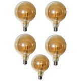 Lampada Led Multifilamento 30w Kit 5 Unidades 380lm Vintage Decoraçao Retro Iluminaçao Casa Vintage