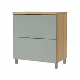 Balcão 1 Porta 1 Gaveta Marquesa 80cm 100% Mdf Móveis Nesher Nature-verde