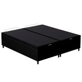 Base Cama Box Baú Casal Queen 158cm Hit I02 Corano Preto