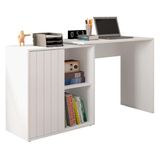 Mesa Para Computador Frisado Udine Branco Fosco