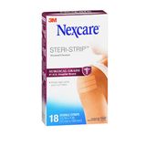 Tiras De Fecho De Pele Nexcare Steri-strip 0,5 Polegada, 18 Ct Por