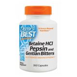 Betaína Hcl Pepsina E Gentian Bitters 360 Caps Por Médicos