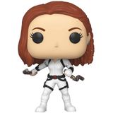 Funko Pop! Marvel: Viúva Negra – Viúva Negra em Terno Branco Vinil Bobblehead