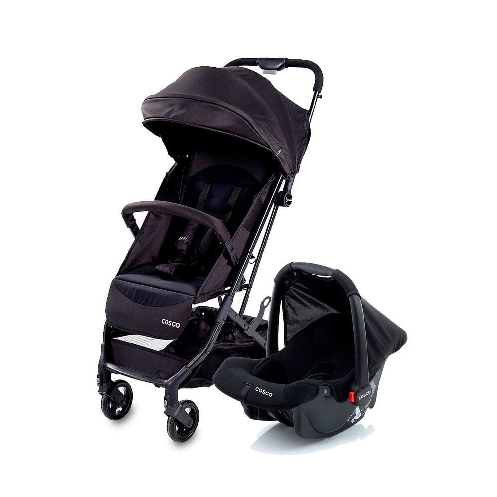 Travel System Cosco Duo Carrinho Com Bebê Conforto Minny 3.0 De 0 Meses Até 15kg