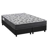 Cama Box Queen: Colchão Anatômico Ortobom D33-ep Iso 100 Ultra Firme + Base Crc Suede Gray(158x198)