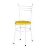 Cadeira Para Mesa Epoxi Branca Cor:amarelo