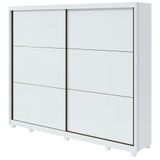 Guarda-roupa Casal Toronto 2 Portas 6 Gavetas Branco