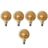 Lampada Multifilamento 30w Led Kit 5 Unidades 380lm Iluminaçao Vintage Retro Decorativo