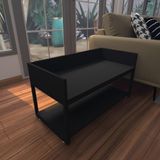 Cama Cachorro Caes Pequenos Casa Pet Caminha Casinha Mdf Preto Preta