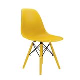 Cadeira Eames Pp Amarelo Banana Pés Em Polipropileno