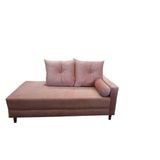 Divã Recamier Berlim 1,80 Cm Lado Direito Suede Rose