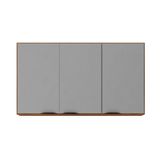 Armário Aéreo Firenze 120cm 3 Portas 94331 Demóbile Amendola Touch E Nude