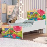Cama Infantil Planeta Dinossauros Com Colchão