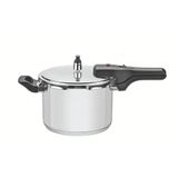 Panela De Pressão Tramontina Brava Em Aço Inox Com Fundo Triplo 22 Cm 6 L Tramontina