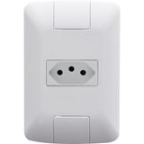 Kit 8 Conjunto 4x2 1 Tomada 2p+t Tramontina 10a 250v Branco