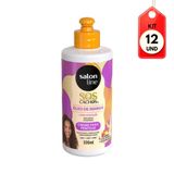 Kit C/12 Salon Line Manga Creme P/ Pentear 300ml