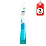 Kit C/03 Kess P/ Viagem Escova Dental Média
