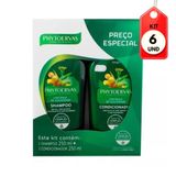 Kit C/06 Phytoervas Controle Da Oleosidade Shampoo + Condicionador 250ml