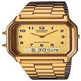 Relógio Casio Vintage Aq-230ga-9bmq Dourado