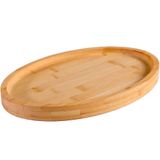 Bandeja Oval Bambu Petisqueira 30x20x2,6