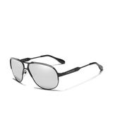Óculos De Sol Masculino Polarizados Design Piloto N7725 - Cinza