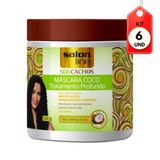 Kit C/06 Salon Line Sos Coco Creme P/ Pentear 500g