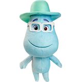 Mattel Disney e Pixar Soul Joe Gardner apresentam plush doll collectible com luzes e sons, 16-in, Brinquedo de Personagem De Pelúcia Huggable com Olha