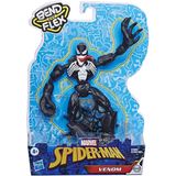 Spider-Man Marvel Bend e Flex Venom Action Figure Toy, Figura flexível de 6 polegadas, inclui acessório web, para crianças de 4 anos ou mais