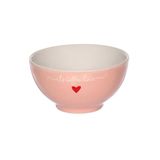 Bowl Em Porcelana L\&#39;amour 440ml Haskraft Rosa