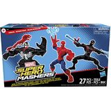 Hasbro Marvel Super Hero Mashers Web-Slinging Mash Collection Pack com Homem-Aranha, Venom e Miles Morales (Exclusivo da Amazon)