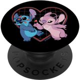 Disney Lilo e Stitch Angel Heart Kisses PopSockets PopGrip: Aperto permutável para telefones e tablets