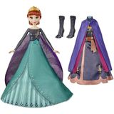 Disney's Frozen 2 Anna's Queen Transformation Fashion Doll com 2 looks e 2 estilos de cabelo, brinquedo inspirado em Frozen 2 da Disney