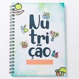 Caderno Universitário 100fls Nutrição Profissões